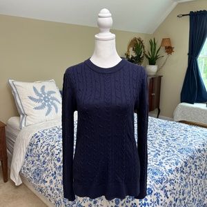 NWOT Women's A New Day Gorgeous Navy Cable Sweater Size Small 🤍⚓️🖤